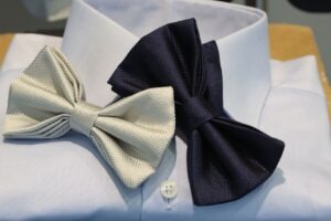 butterfly tie and men's shirt